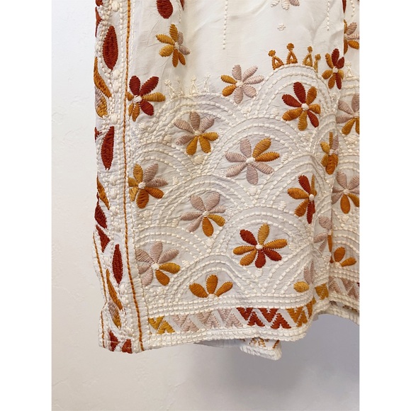 Johnny Was ‘Aubrey’ Boho Embroidered Short Sleeve Blouse - Picture 7 of 13